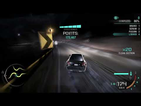 NFS Carbon Mercedes Clk 500 Gold Valley Canyon Drift [4,137,600]