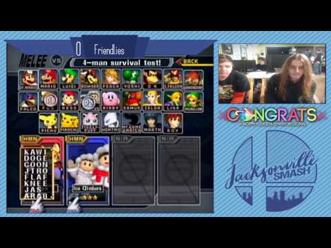 Jax Smash Weekly 3/16/17 - Afmbot(Ice Climbers) Vs Fil(Fox) - Melee Losers Quarters
