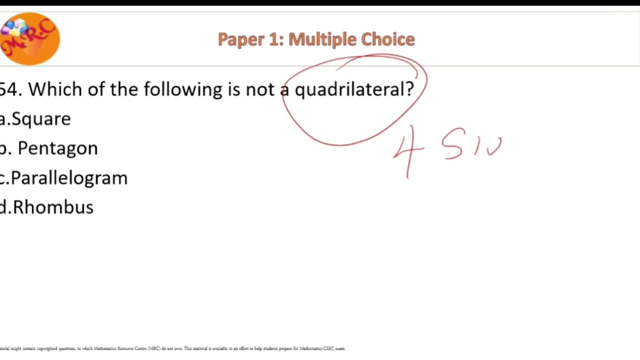Identifying quadrilaterals