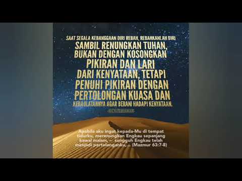 RENUNGAN REBAHAN (Mazmur 63:7-8) oleh Nicholas Kurniawan