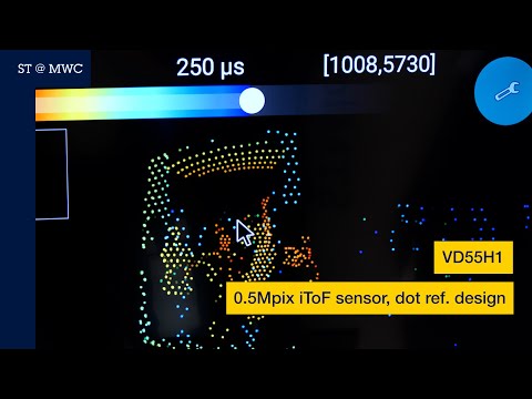 ST @ MWC: VD55H1 0 5Mpix iToF sensor dot illumination reference