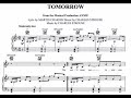 Tomorrow-piano accompaniment