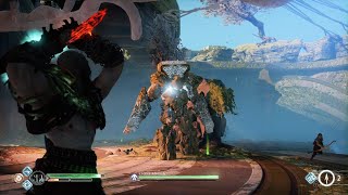 Fighting a Stone Giant and Dark Fairies| God of War 2018