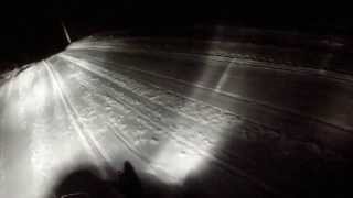 preview picture of video 'Yamaha Apex RTX 70MPH hill jump at night in Phelps, WI'