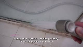How to get rid of UGLY Black mold from your Bathroom Shower Silicone | Best Mold Remover Demo