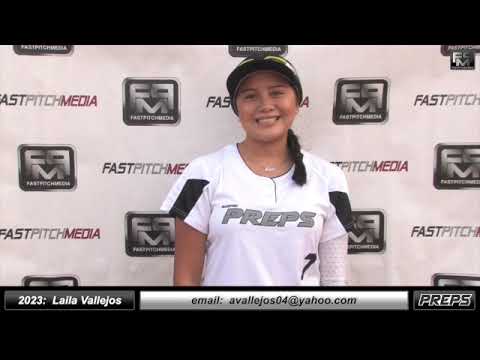 2023 Laila Vallejos Athletic Shortstop Softball Skills Video - Easton Preps Paz + Game Footage