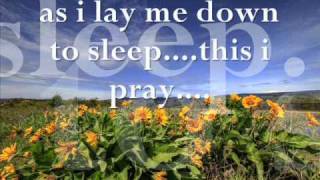 as i lay me down to sleep lyrics