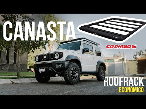 Canastilla para Suzuki Jimny- Roof rack go rhino SRM 500