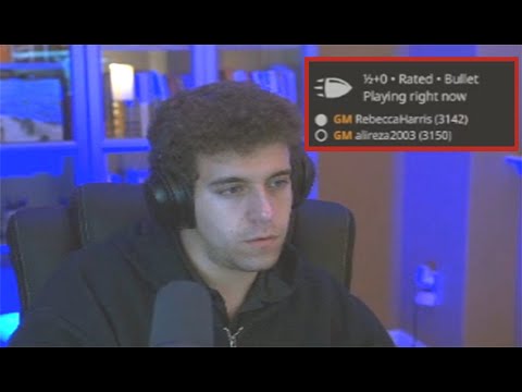 Alireza Firouzja playing Hyper Bullet vs Daniel Naroditsky on lichess.org