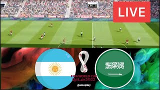 🔴{LIVE} ARGENTINA X SAUDI ARABIA |1X0| Qatar World Cup 2022 | Group C | Watch Along | Gameplay PES21