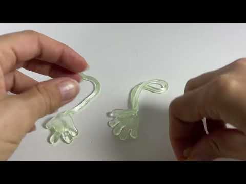 Glow in the dark sticky hands