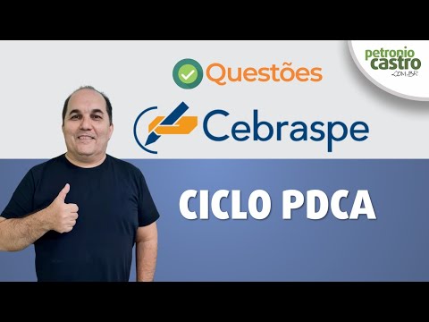 Questões CEBRASPE - Ciclo PDCA - Petronio Castro