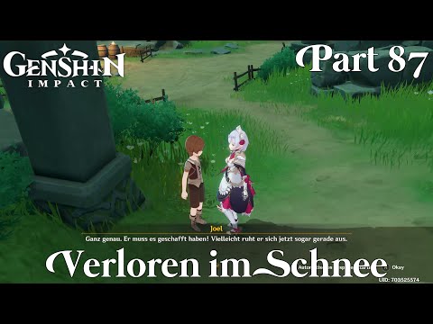 [2160p/60FPS/DE]Genshin Impact Gameplay Part 87 - Verloren im Schnee