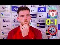 Liverpool 0-1 Crystal Palace I Andy Robertson I Post Match Interview Highlights