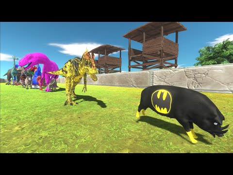 Race to eat BATMAN BOAR - Animal Revolt Battle Simulator