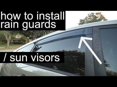 How to install rain guards for car windows (wellvisors)