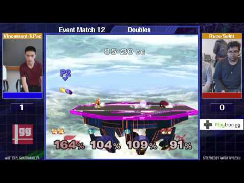 Event Match 12: Vincessant/Lpac (Peach/Peach) vs Ryce/Saint (Fox/Marth) - Winners Round 1