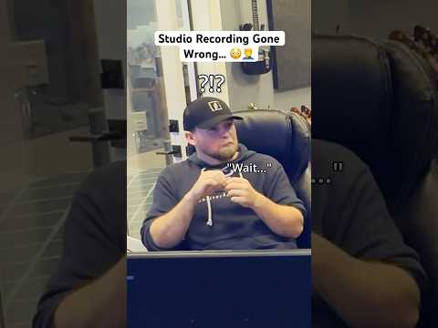 Studio Recording Gone Wrong… 😳🤦‍♂️