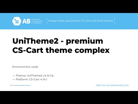 Update of "UniTheme2 - premium CS-Cart theme complex" v4.14.1.b for CS-Cart and Multi-Vendor