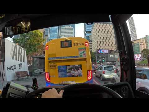 Peak hour POV Bus Driver Brisbane Australia