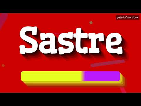 HOW PRONOUNCE SASTRE! (BEST QUALITY VOICES)