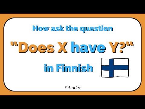 Easy Finnish Grammar: Onko Harrilla...? | How to ask closed Finnish questions | "have" in Finnish