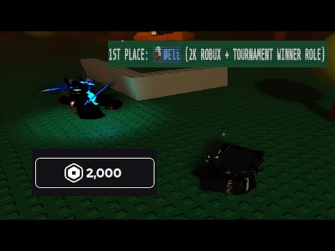 How I won a 2000 robux forsaken 1v1 tournament