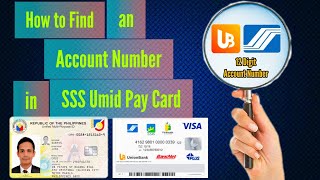 How to Find your Account Number in UnionBank SSS Umid Pay Card || SSS UMID PAY CARD ACCOUNT NUMBER