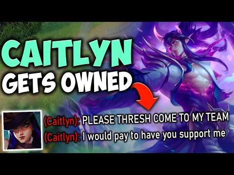 When the enemy Caitlyn wishes you were their support.. (PERFECT THRESH GAME)