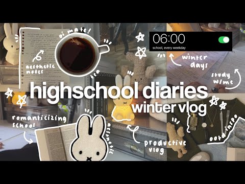 6am *winter* SCHOOL VLOG 🪵🖇️ | A+ student tips, productive school days, romanticizing winter