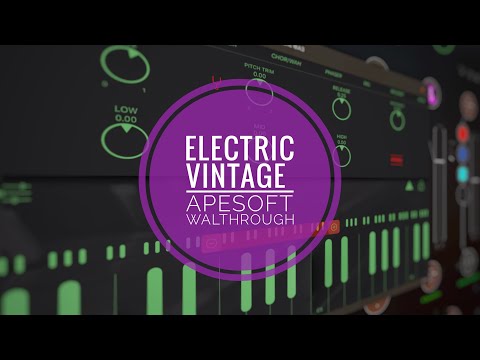 apeSoft Electric Vintage detailed walkthrough demo: a Rhodes on your iPad - but better.