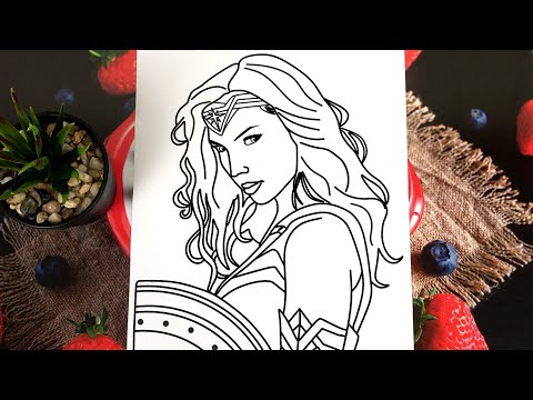 How To Color Wonder Woman 1984 - Coloring Wonder Woman 1984