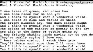 What a Wonderful World, Louis Armstrong