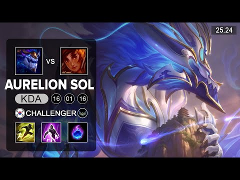 Aurelion Sol vs Taliyah Mid - KR Challenger - Patch 25.24 Season 15
