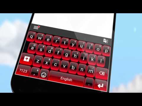 Red Neon Keyboard Theme Video