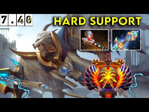 Skywrath Mage Immortal Hard Support - Dota 2 Patch 7.40 Pro Pub Gameplay