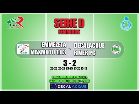 Serie D: EMMEZETA MAXMOTO TEAM03 - DECALACQUE RIVER