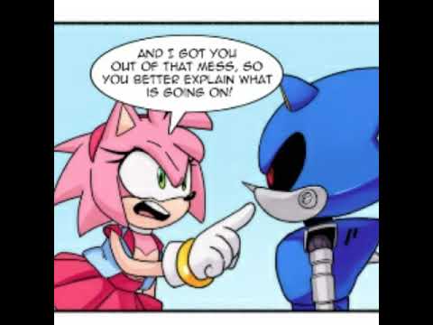 Metal sonic won't stop following Amy~ (Comic Dub)