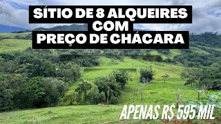 Sítio de 8 alqueires com preço de chácara (595 mil) em Pindamonhangaba