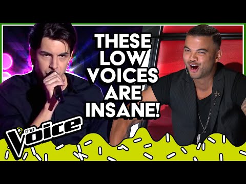 Most UNEXPECTED LOW & DEEP VOICES in The Voice! | TOP5