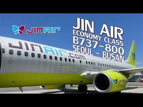 JIN AIR 🇰🇷  SEOUL GIMPO - BUSAN GIM - PUS INCHON Economy CLASS  B737 - 800 [ FLIGHT REPORT]