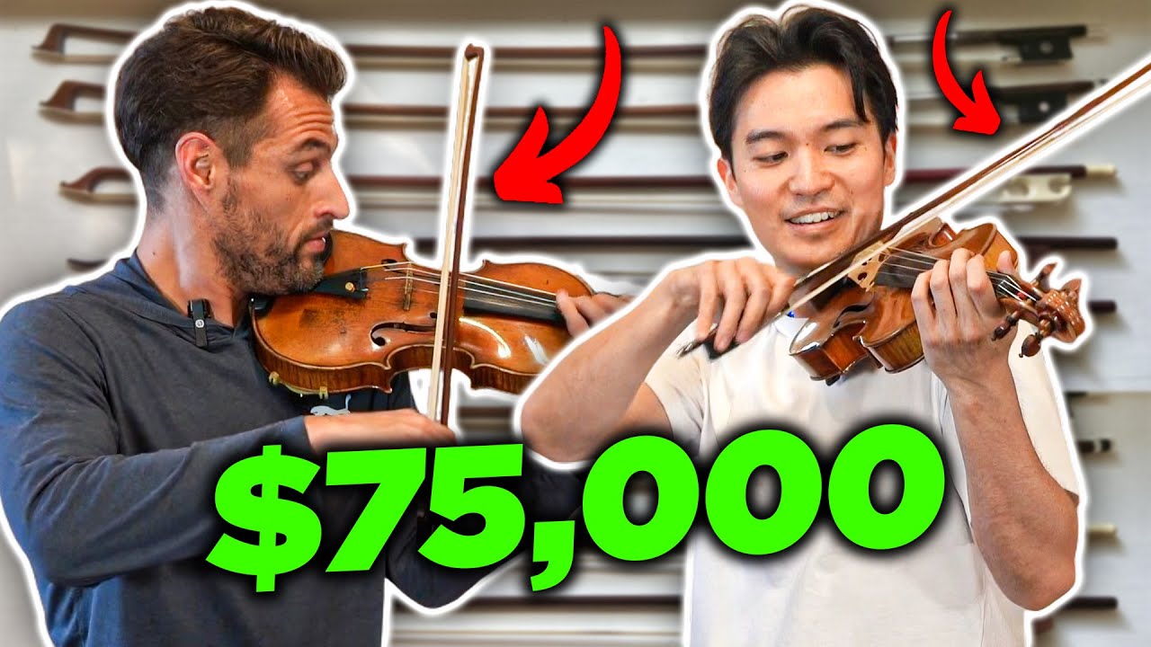One of these is worth $75,000?! - How to pick a violin bow ft. Joel Link