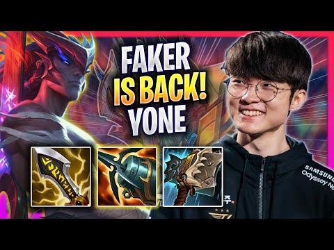 FAKER IS BACK WITH HIS ICONIC YONE! - T1 Faker Plays Yone MID vs Fizz! | Season 2023