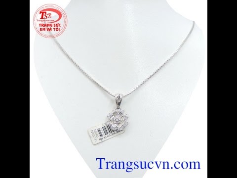 Nữ trang vàng trắng bộ họa đẹp, Bộ trang sức nữ, Bộ trang sức, TSVN013766