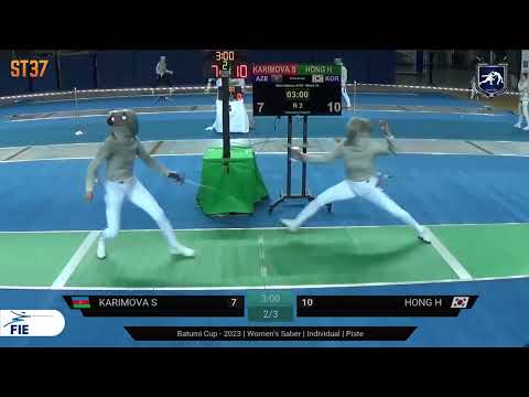 Batumi World Cup 2023 SWS - L64 - Sabina Karimova AZE v Hong Haeun KOR