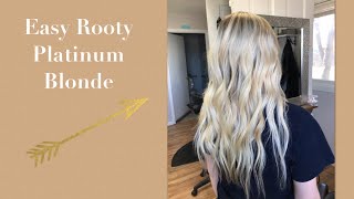 HOW TO DO A PLATINUM BLONDE WITH SHADOW ROOT | 2019