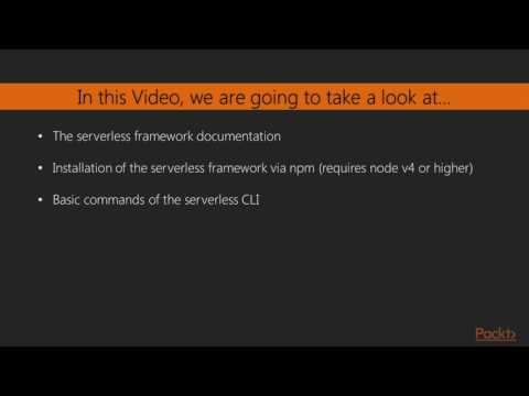 Learning AWS Lambda The Serverless Framework | packtpub com