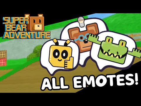 ALL EMOTE LOCATIONS | Super Bear Adventure