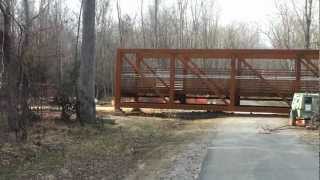 preview picture of video 'Raleigh's Neuse River Greenway Trail Update on New Bridge Near Ligon Mills'