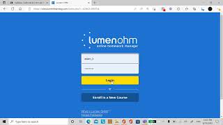 Register with Lumen (Online Homework System)